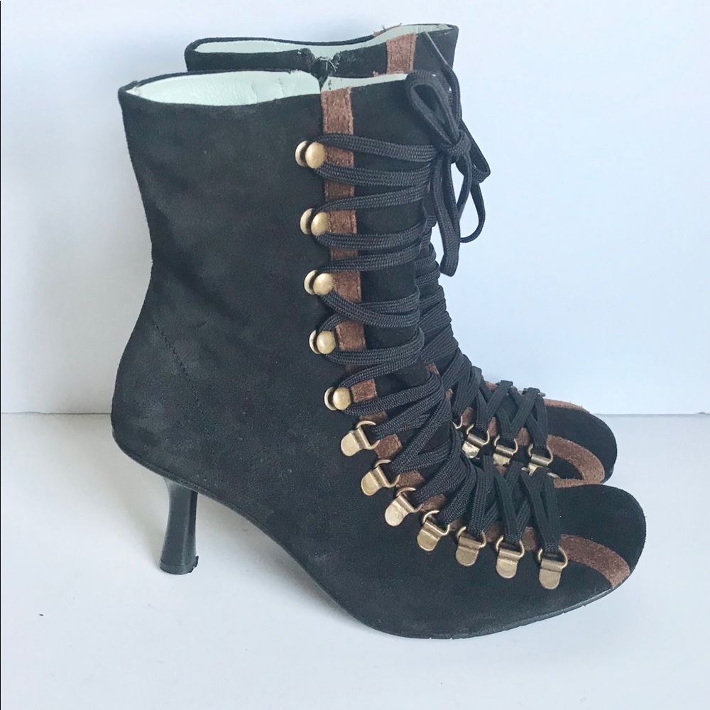 MC& Power Booties/ SZ 36/  Black and Brown
